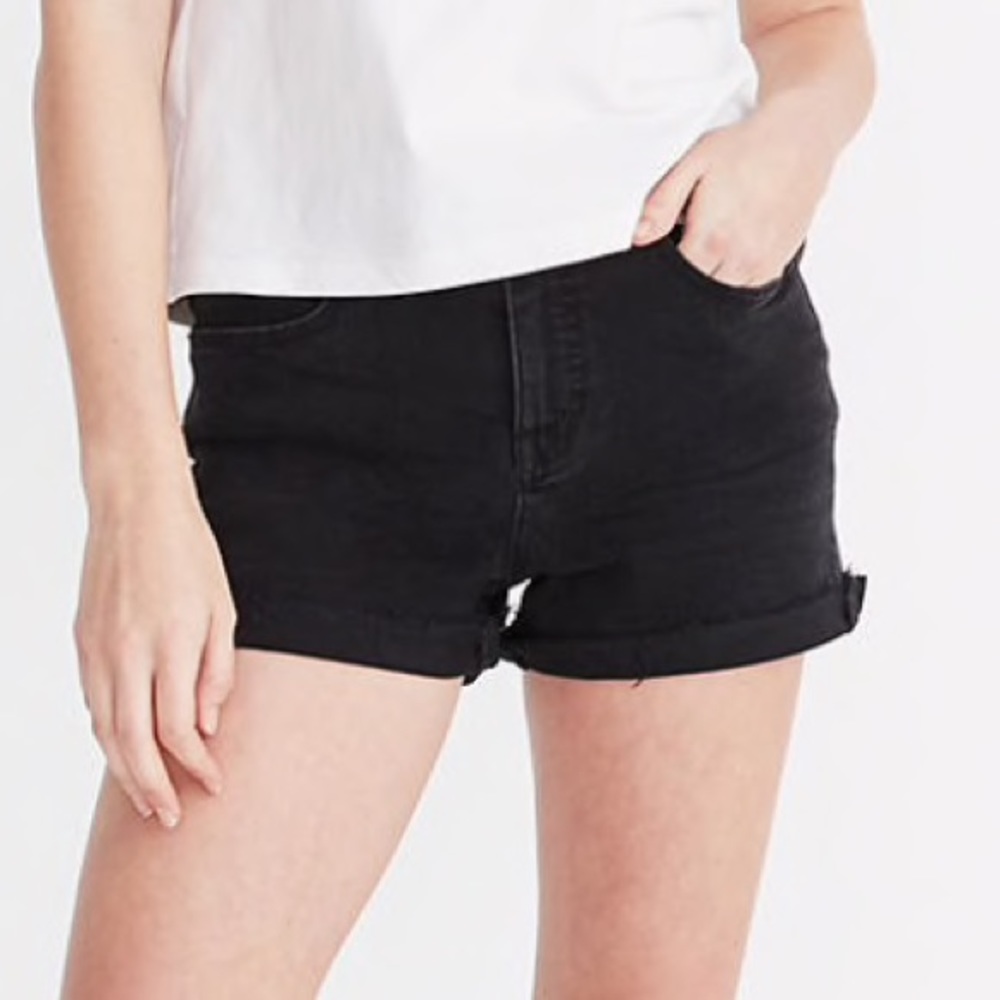 Madewell High-Rise Denim Shorts: Raw-Hem Edition